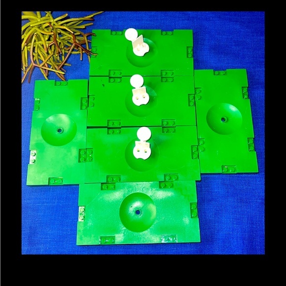 Lego Other - LEGO 6x 30489 8 X 16 X 1 1/3 W/ CUTOUT SOCCER SPORTS FIELD BASE PLATE 3 Holders.
